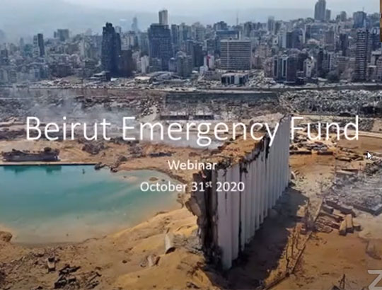 Live Webinar: Update on the Beirut Emergency Fund 2020 